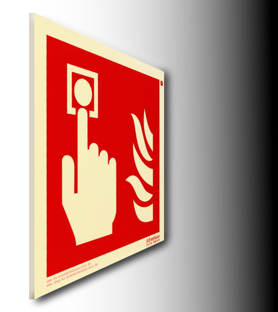 F005 Druckknopfmelder Brandschutz - zeichen