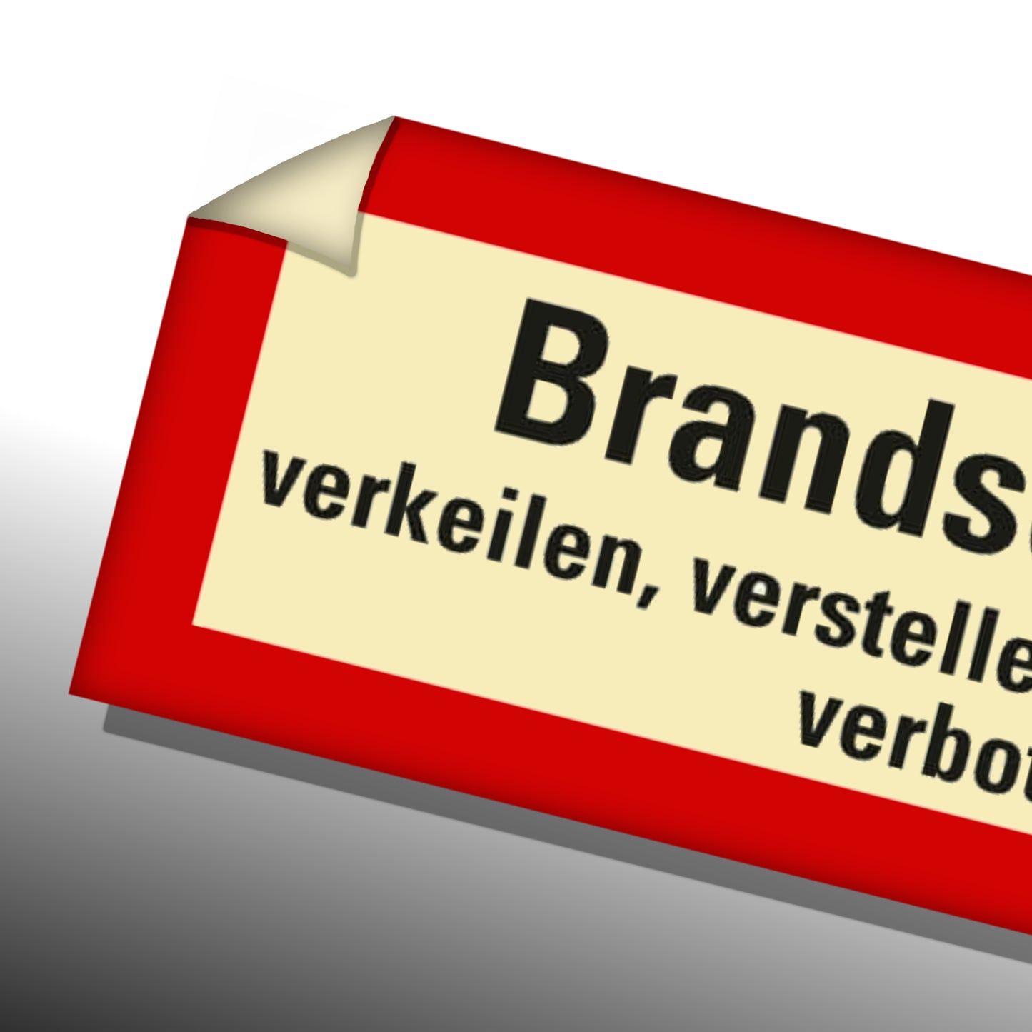 Brandschutztür Folie