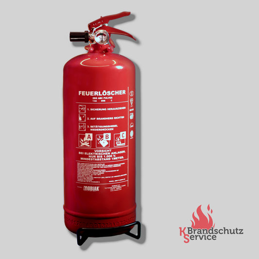 Feuerlöscher – MBK17-020PA-VR, 2 kg, Pulverlöscher, 13A, 89B, C