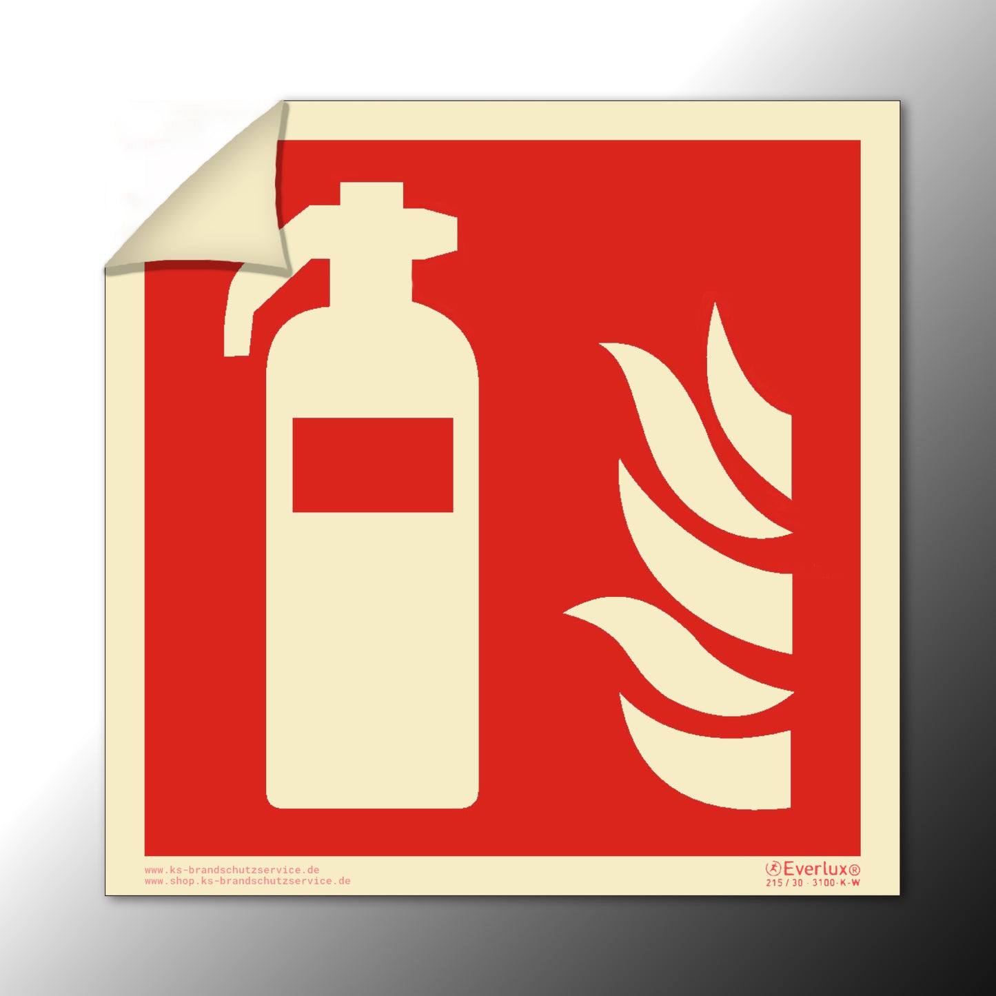 Everlux Brandschutzzeichen, F001, Feuerlöschgerät nach ASR und ISO