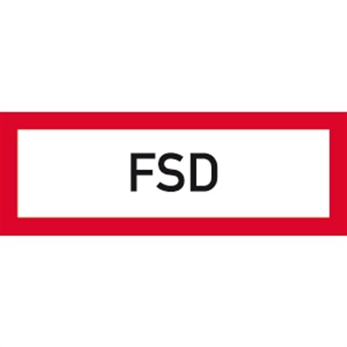 Schild FSD (Feuerwehrschlüsseldepot)