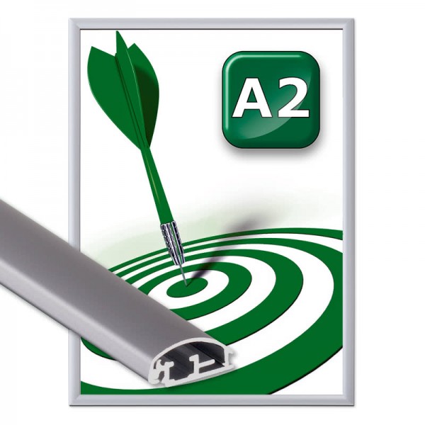 Klapprahmen B1 DIN A2 – Brandschutzklasse 1 I Ideal für Fluchtpläne